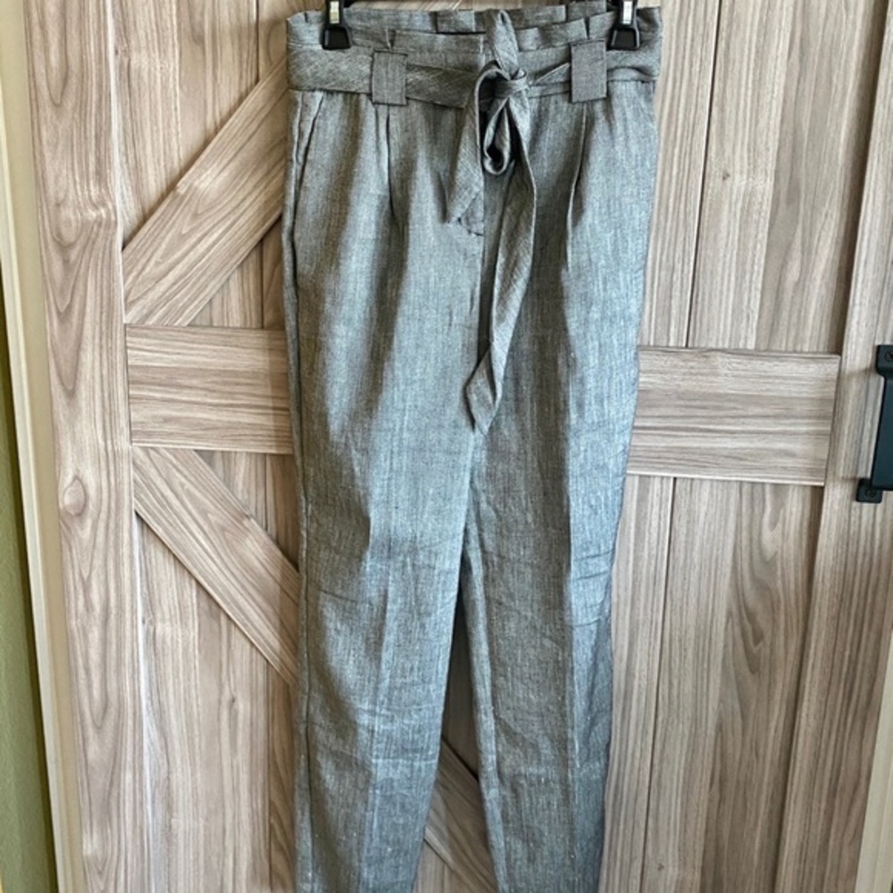 Express Women's paperbag high waist ankle pants